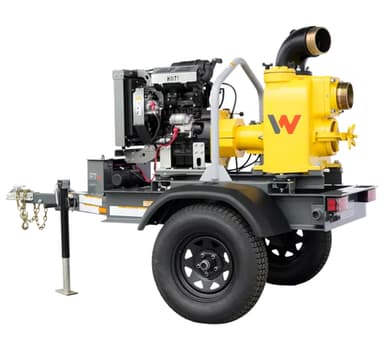 Trash Pump - 6" - Towable Double Diaphragm